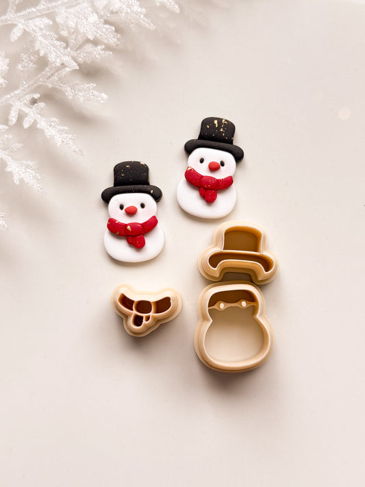 Snowman Builder Clay Cutter Set