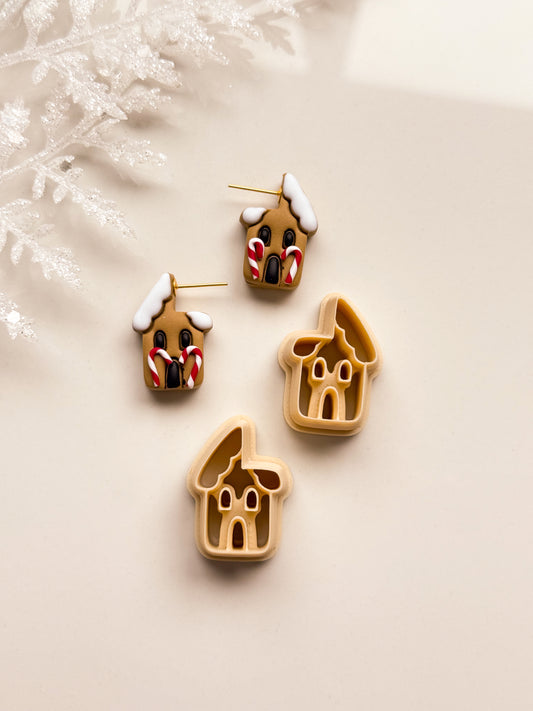 Gingerbread House Hoops Clay Cutter Set