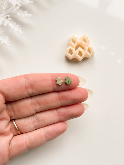 Holly Leaf Micro Cluster Clay Cutter