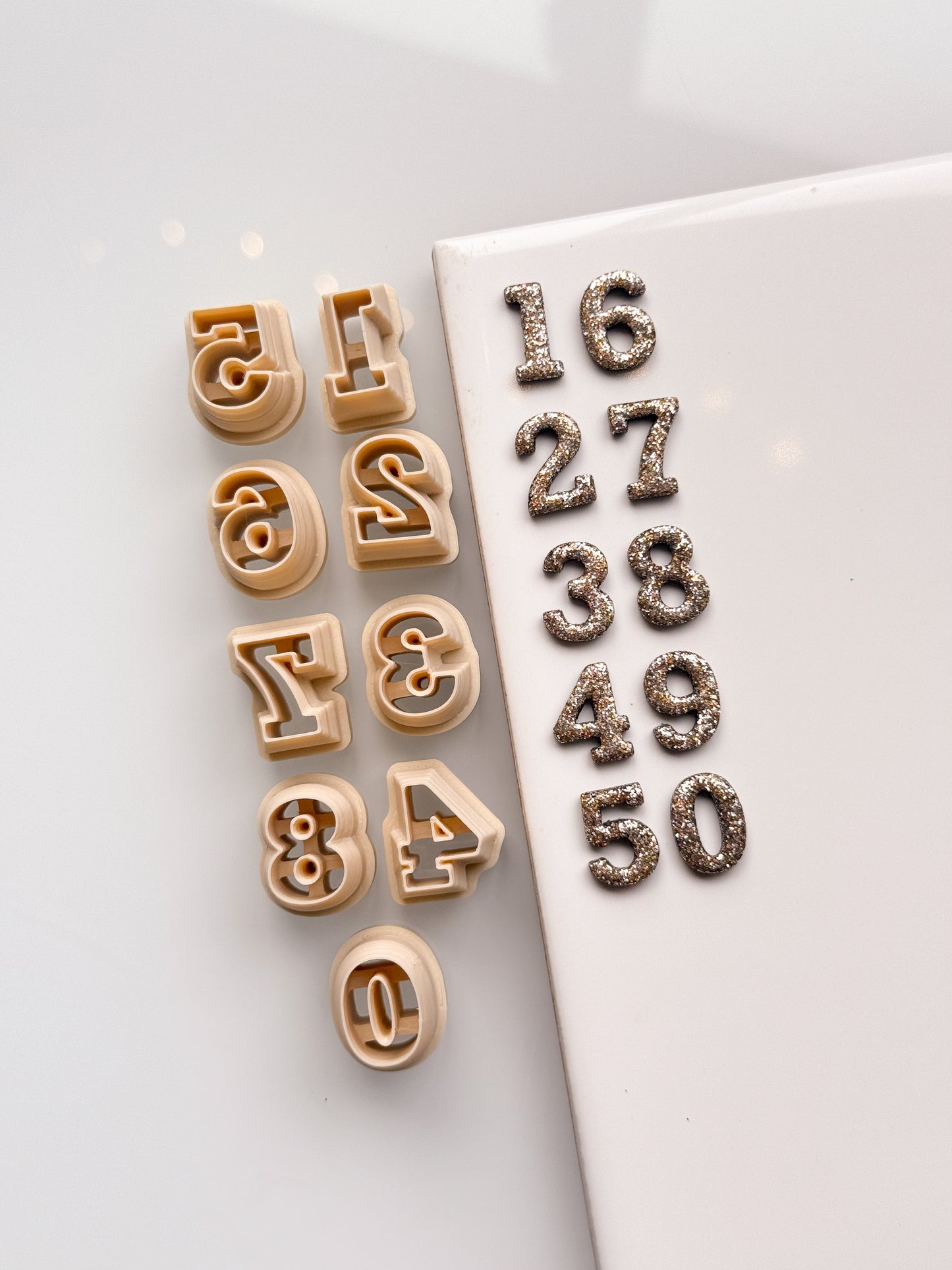 Numbers Set Clay Cutters 0-9