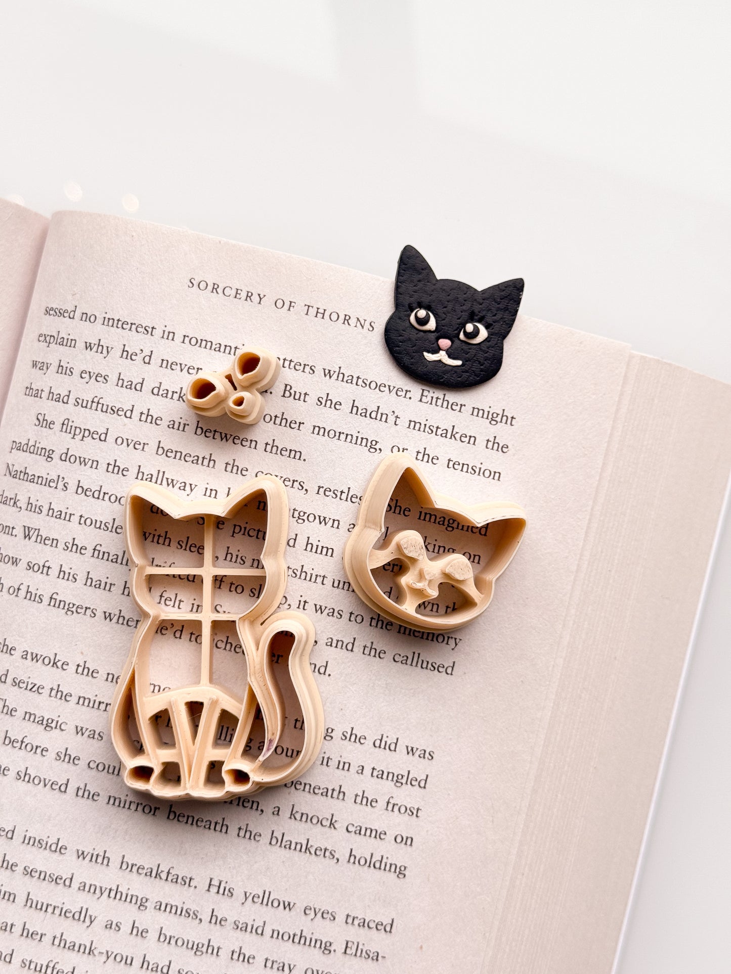 Cat Stacked Bookmark Clay Cutter Set