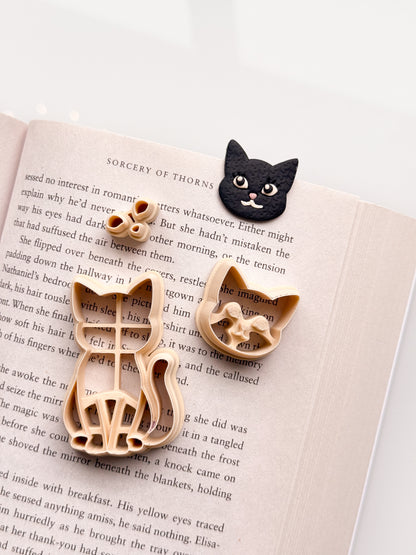 Cat Stacked Bookmark Clay Cutter Set