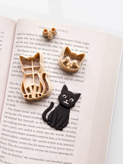 Cat Stacked Bookmark Clay Cutter Set