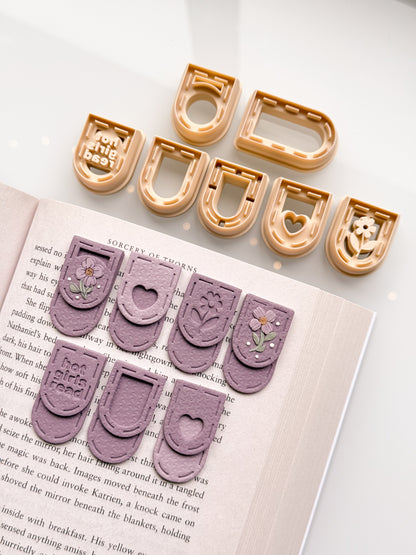 Mini Stitched Stacked Bookmark Clay Cutter Set