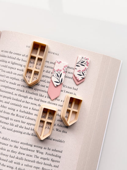 Pointed Stacked Bookmark Clay Cutter Set (Includes All 3)
