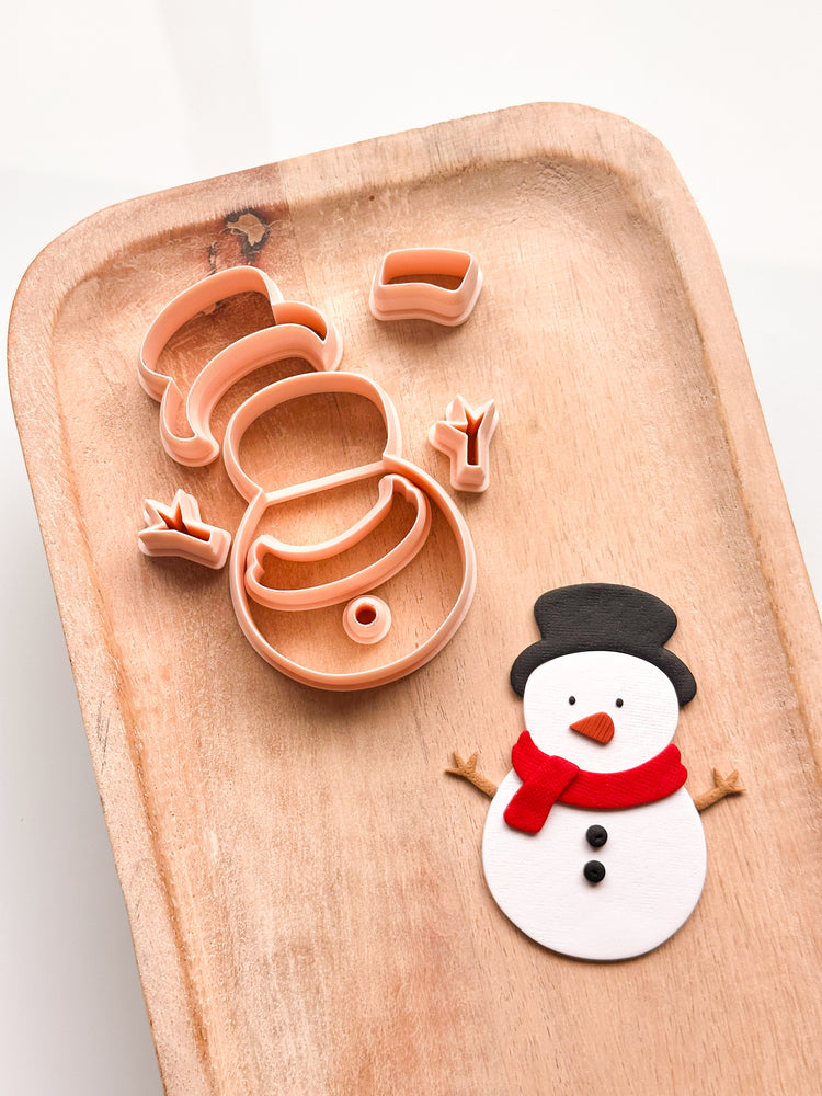 Snowman Ornament Clay Cutter Set