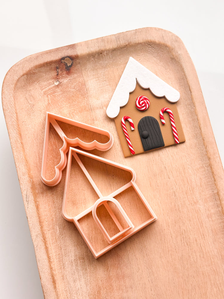 Gingerbread House Ornament Clay Cutter Set