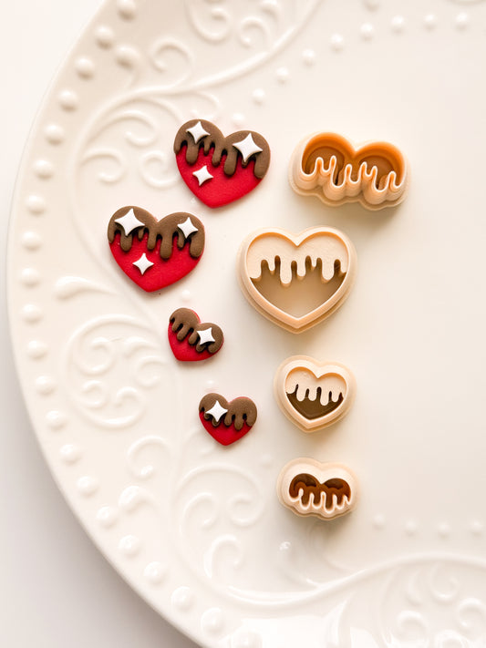 Chocolate Hearts Clay Cutter Set