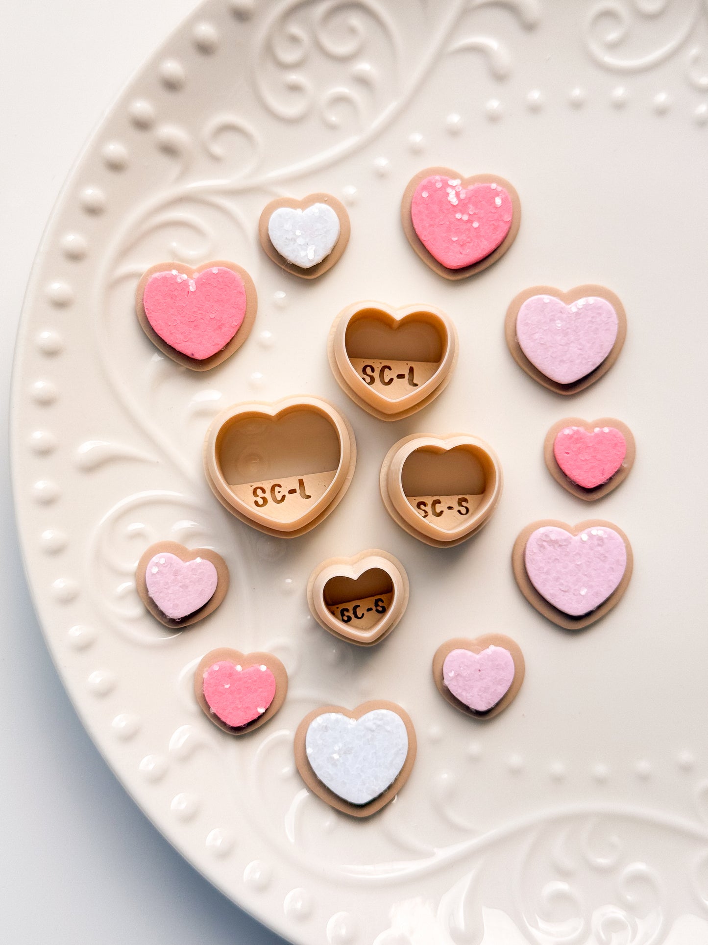 Heart Sugar Cookies Clay Cutter Set
