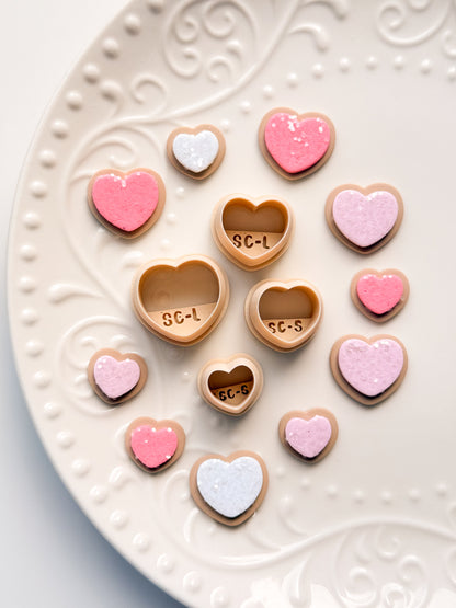 Heart Sugar Cookies Clay Cutter Set