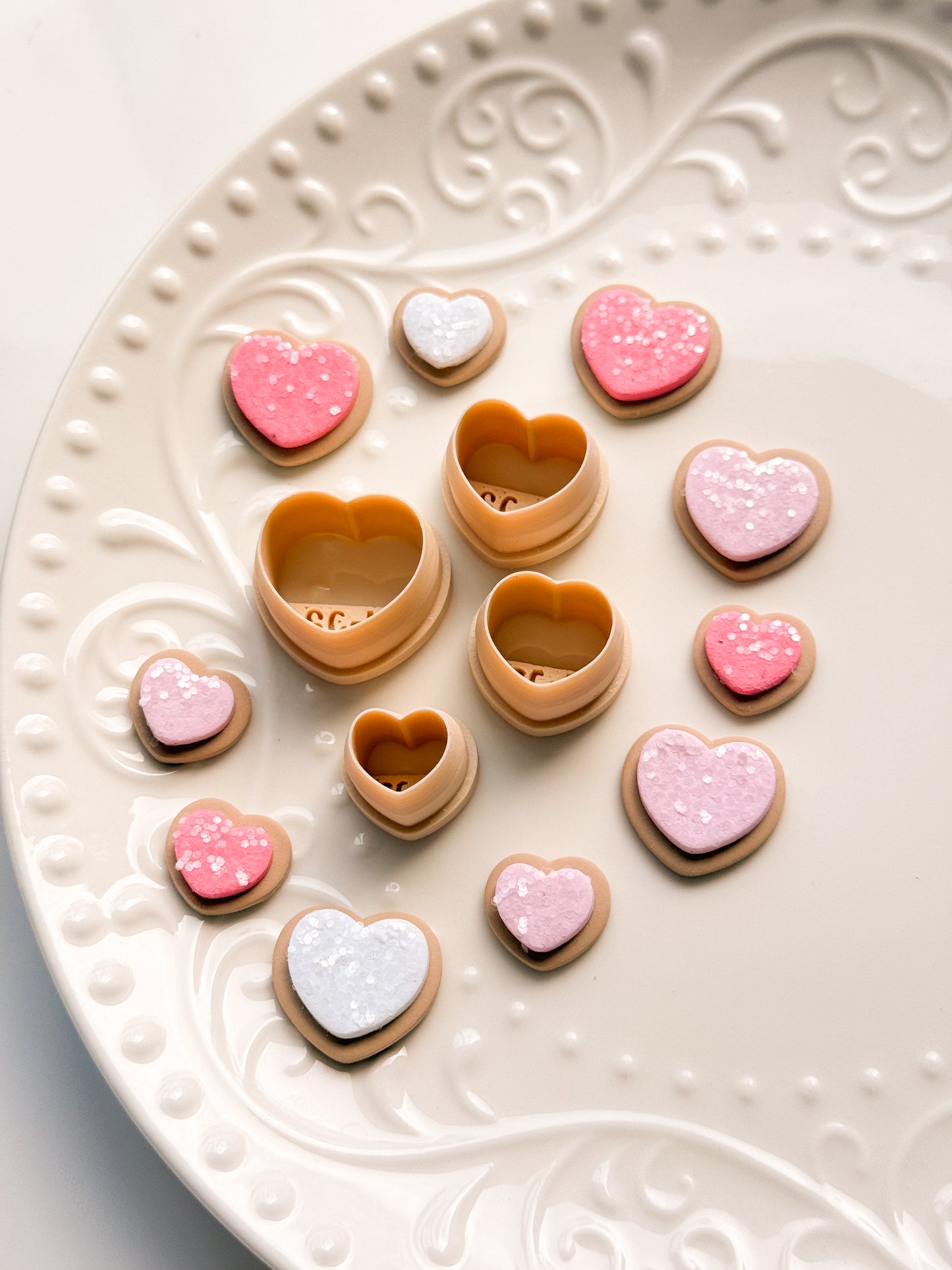 Heart Sugar Cookies Clay Cutter Set