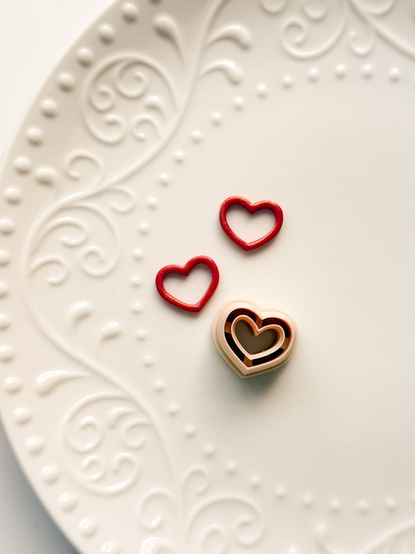 Thin Little Heart Cut Out Clay Cutter