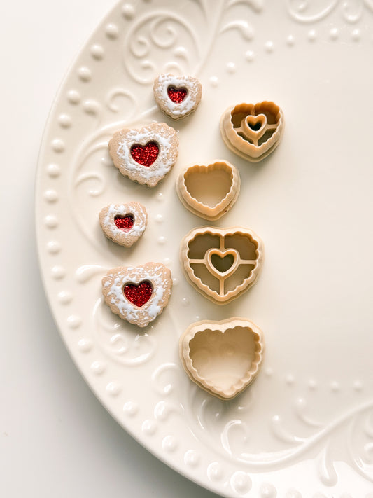 Heart Jam Cookies Clay Cutter Set