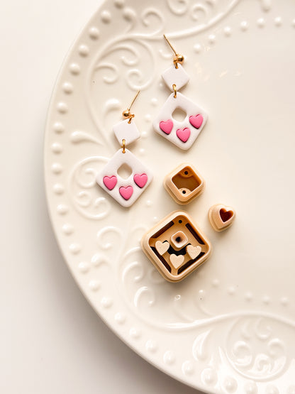 Valentine Diamond Bezel Dangle Clay Cutter Set
