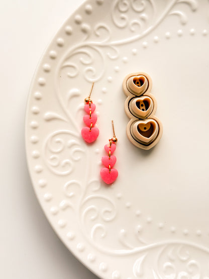 Mini Triple Heart 25 Clay Cutter Set