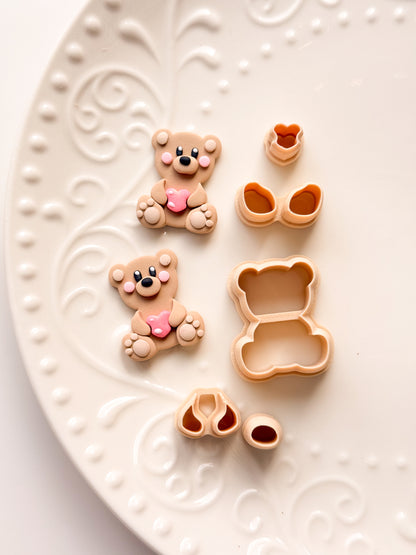 Teddy Bear Builder Clay Cutter Set