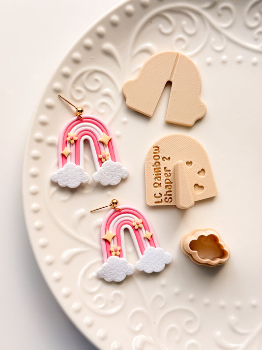 Valentine Rainbow Shaper + Cloud Clay Cutter Set