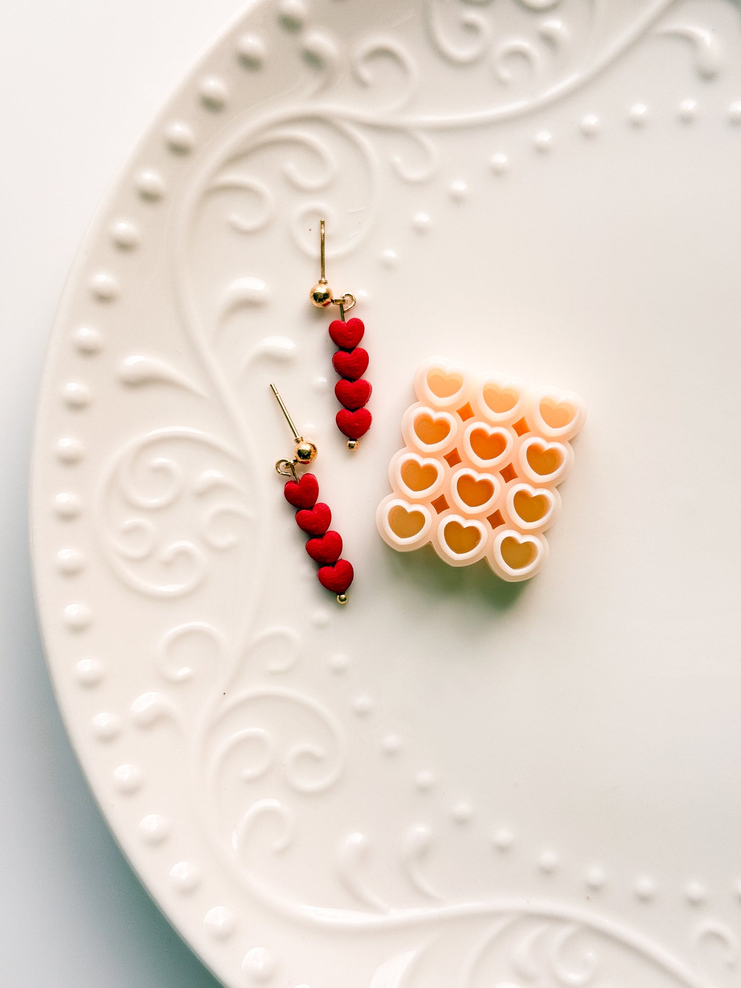 Heart Micro Cluster Resin Printed Clay Cutter