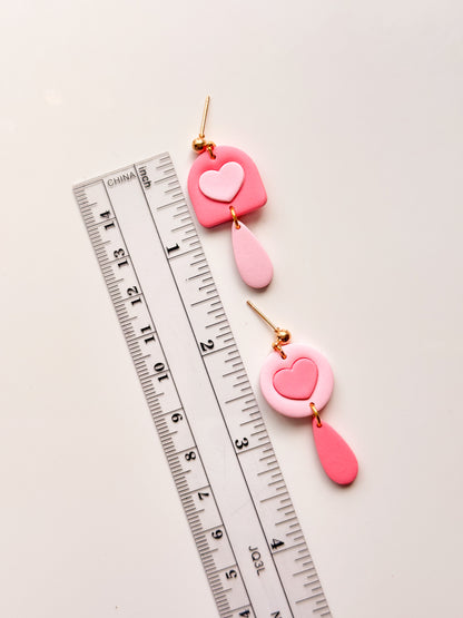 Dainty Heart Dangles Clay Cutter Set - Drill Guides