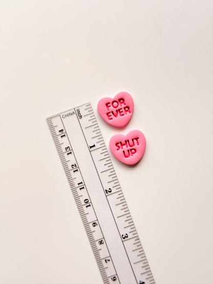 CONVERSATION HEARTS 2025 Clay Cutter Set