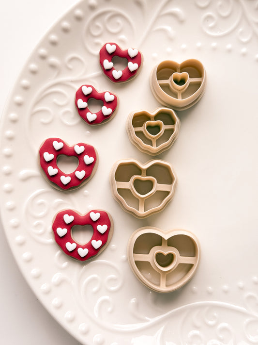 Heart Donuts Clay Cutter Set