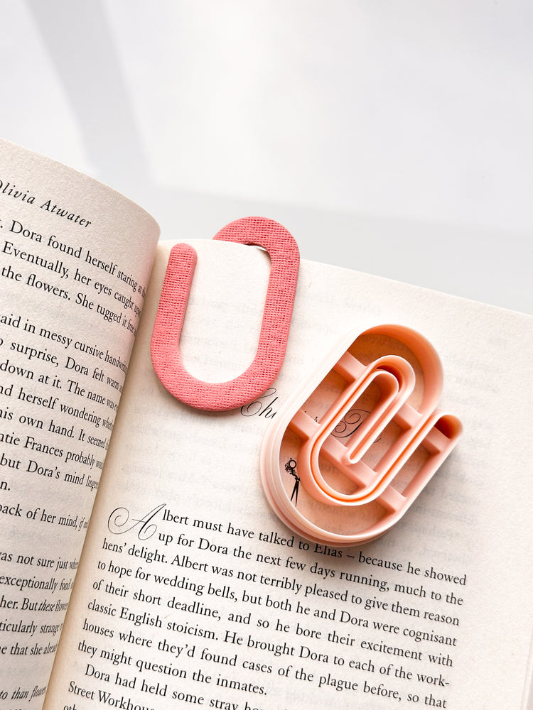 Short Paperclip Bookmark Clay Cutter