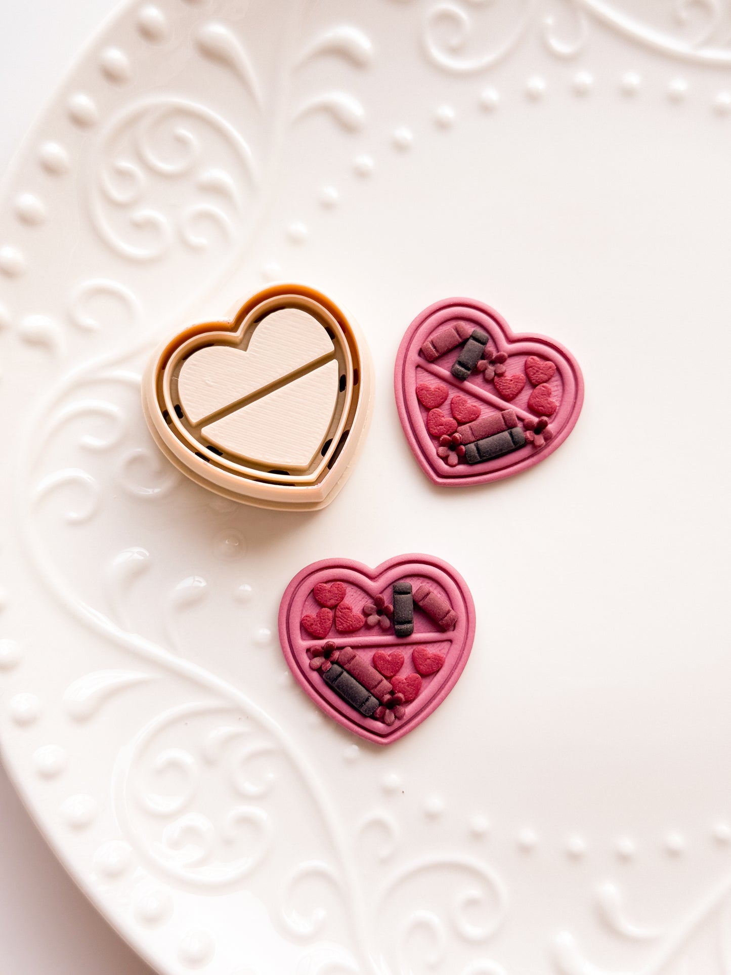 Heart Bookshelf Clay Cutter