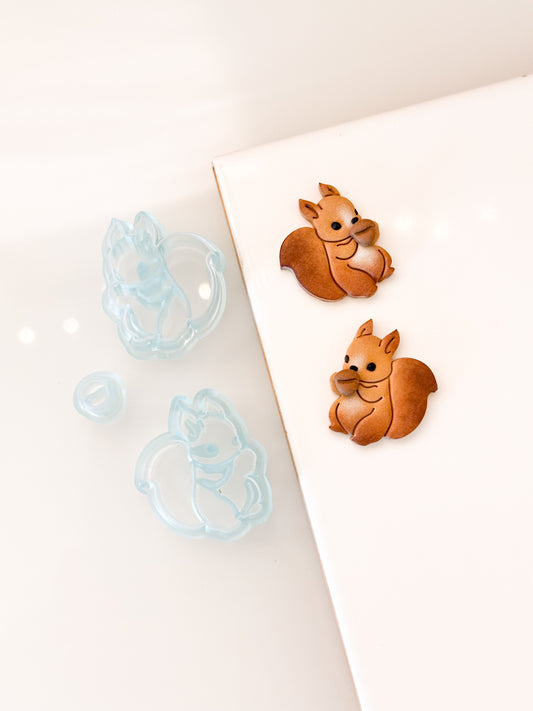 Squirrel + Acorn Clay Cutter Set