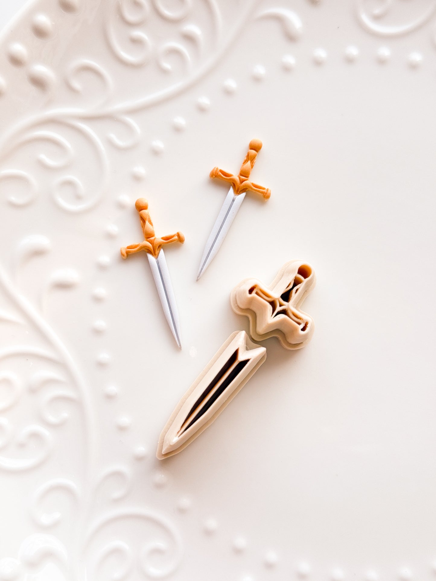 Two Piece Sword Clay Cutter Set