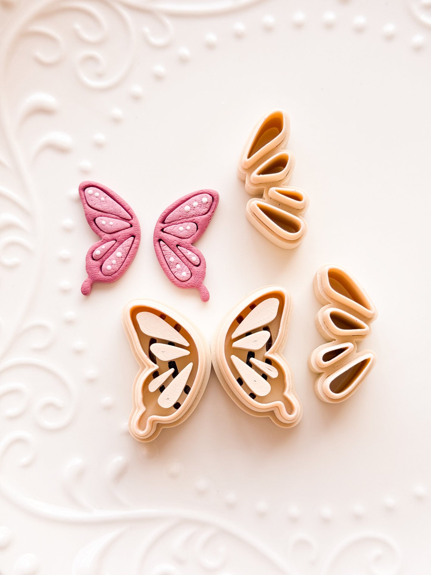 Butterfly Wing Bezels Clay Cutter Set
