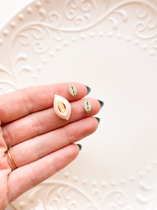 Stitched Leaf Clay Cutter