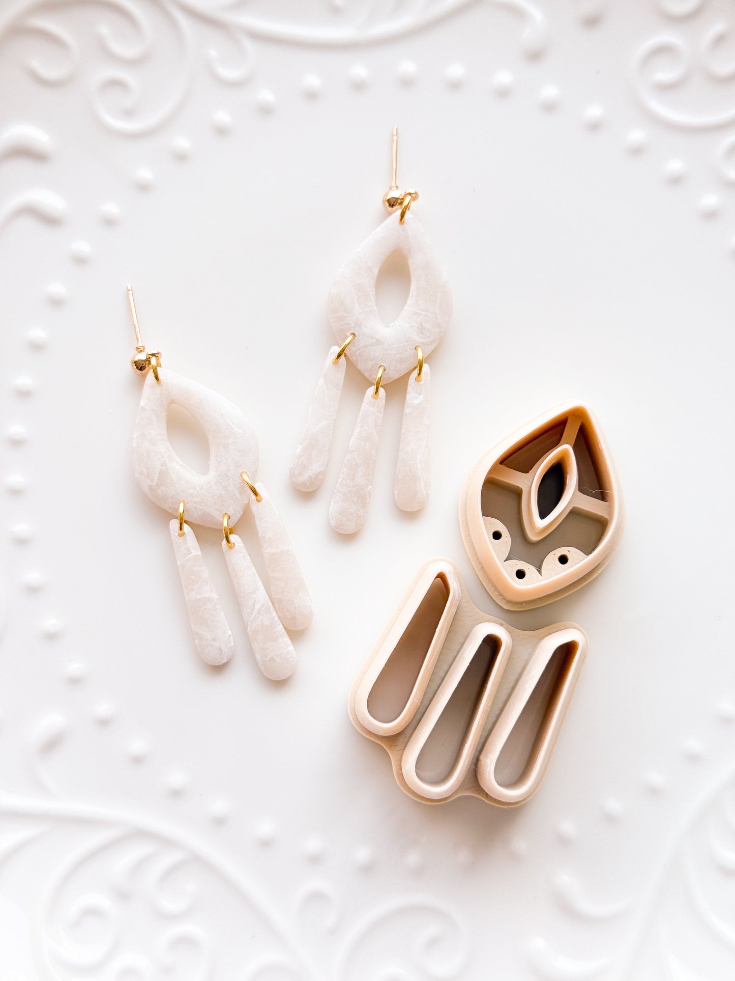 Diamond Dangle 4 Clay Cutter Set - Drill Guides