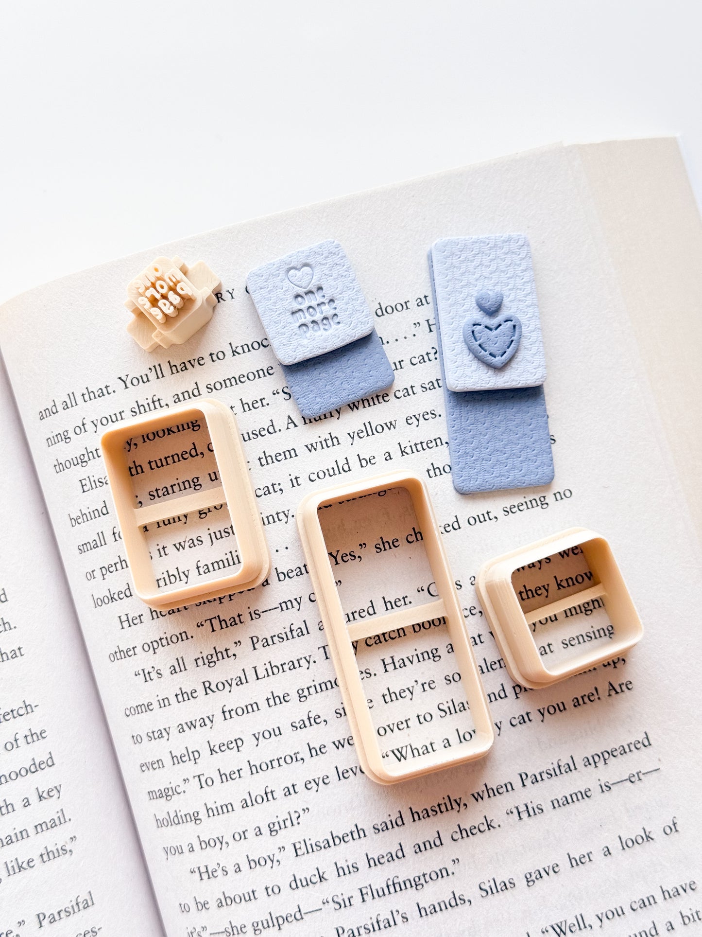 Rectangle Stacked Bookmark Clay Cutters