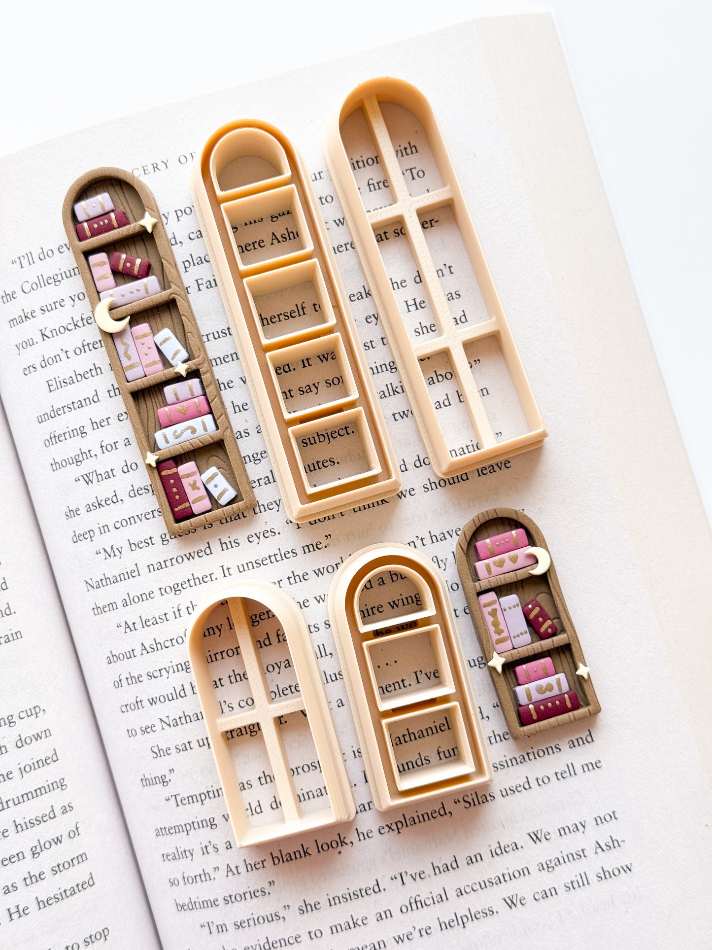 Bookshelf Bookmark Clay Cutters