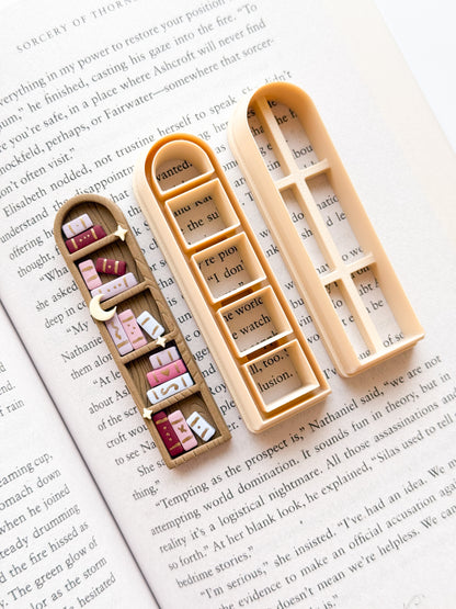 Bookshelf Bookmark Clay Cutters
