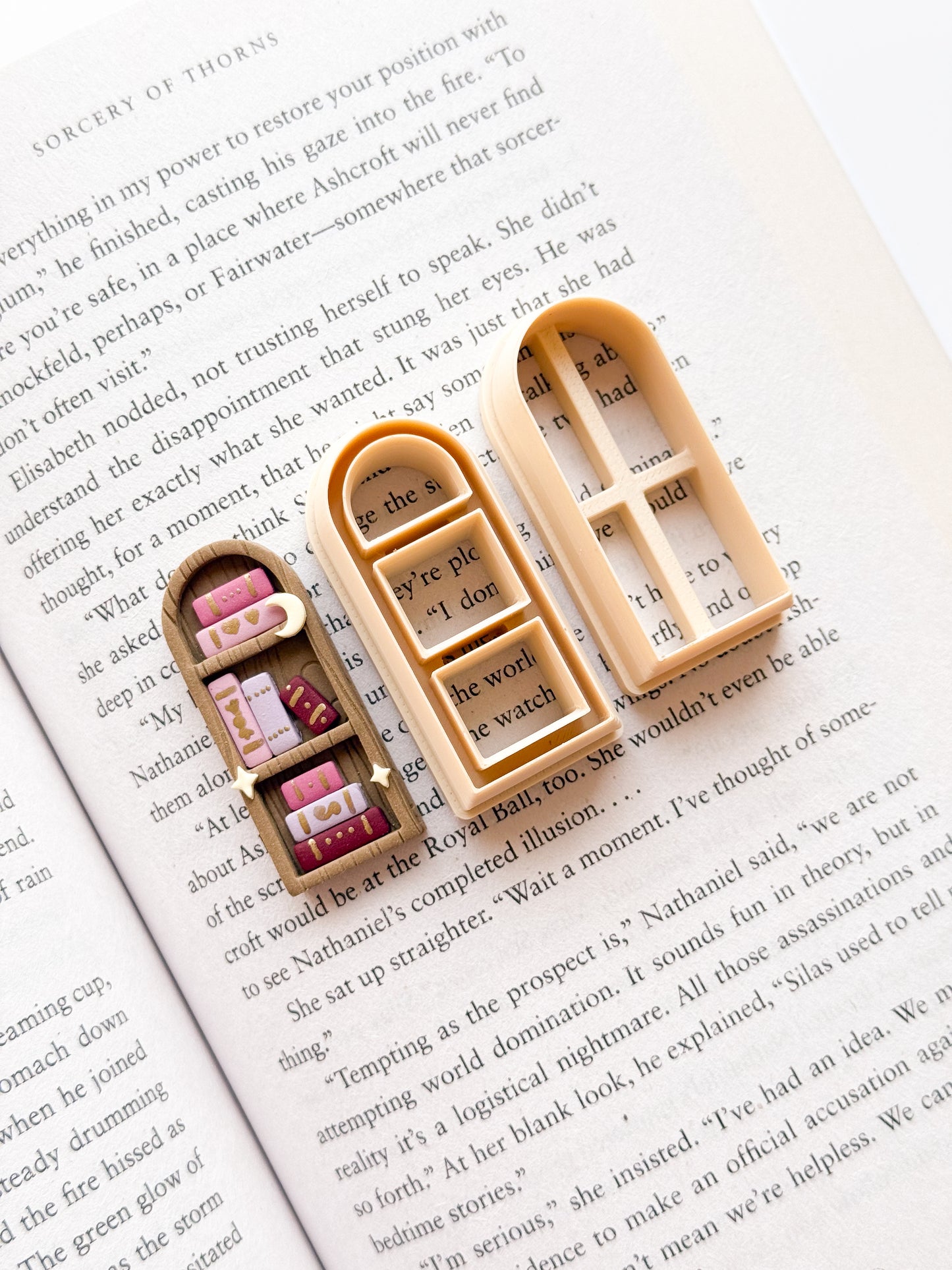 Bookshelf Bookmark Clay Cutters