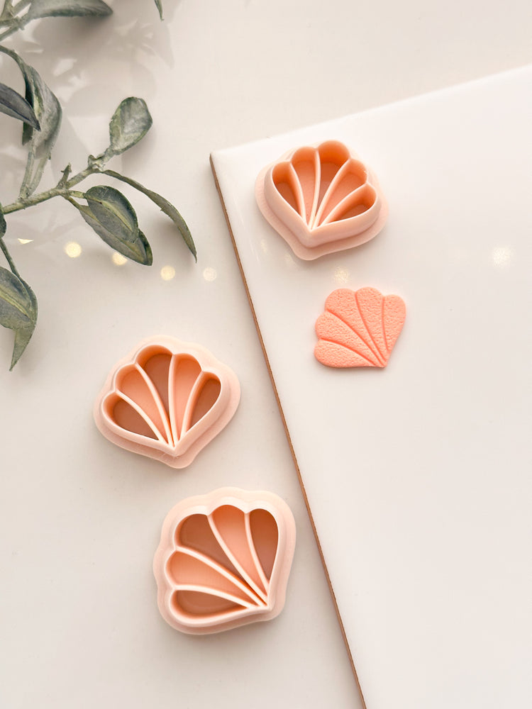 Embossed Shell Shape Clay Cutter