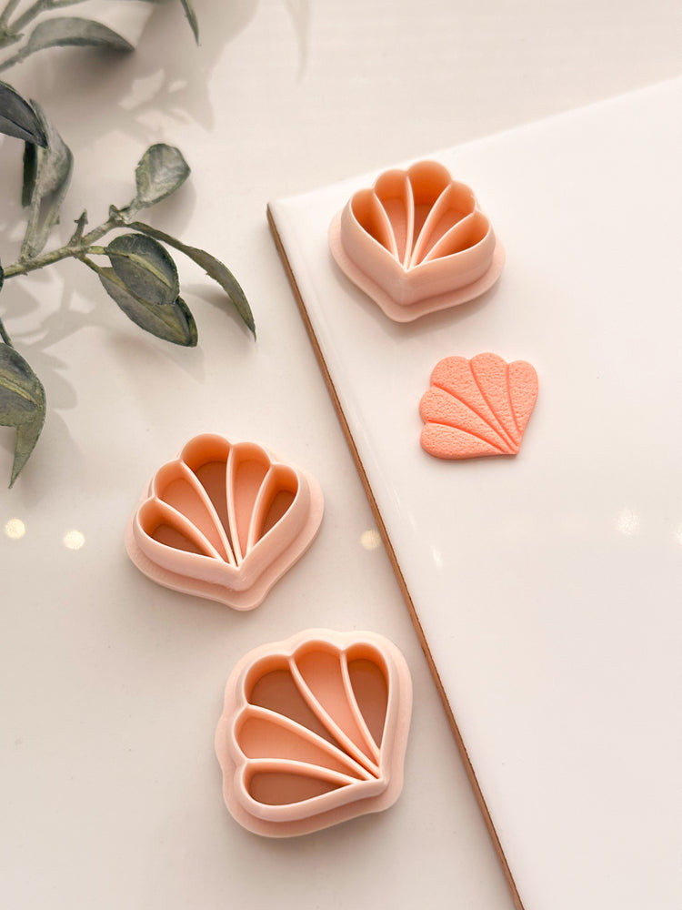 Embossed Shell Shape Clay Cutter