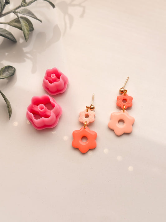 Flower Donut Duo Dangle Clay Cutter Set