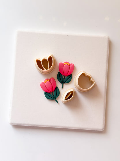 Flower Leaf Builder 2 Clay Cutter Set