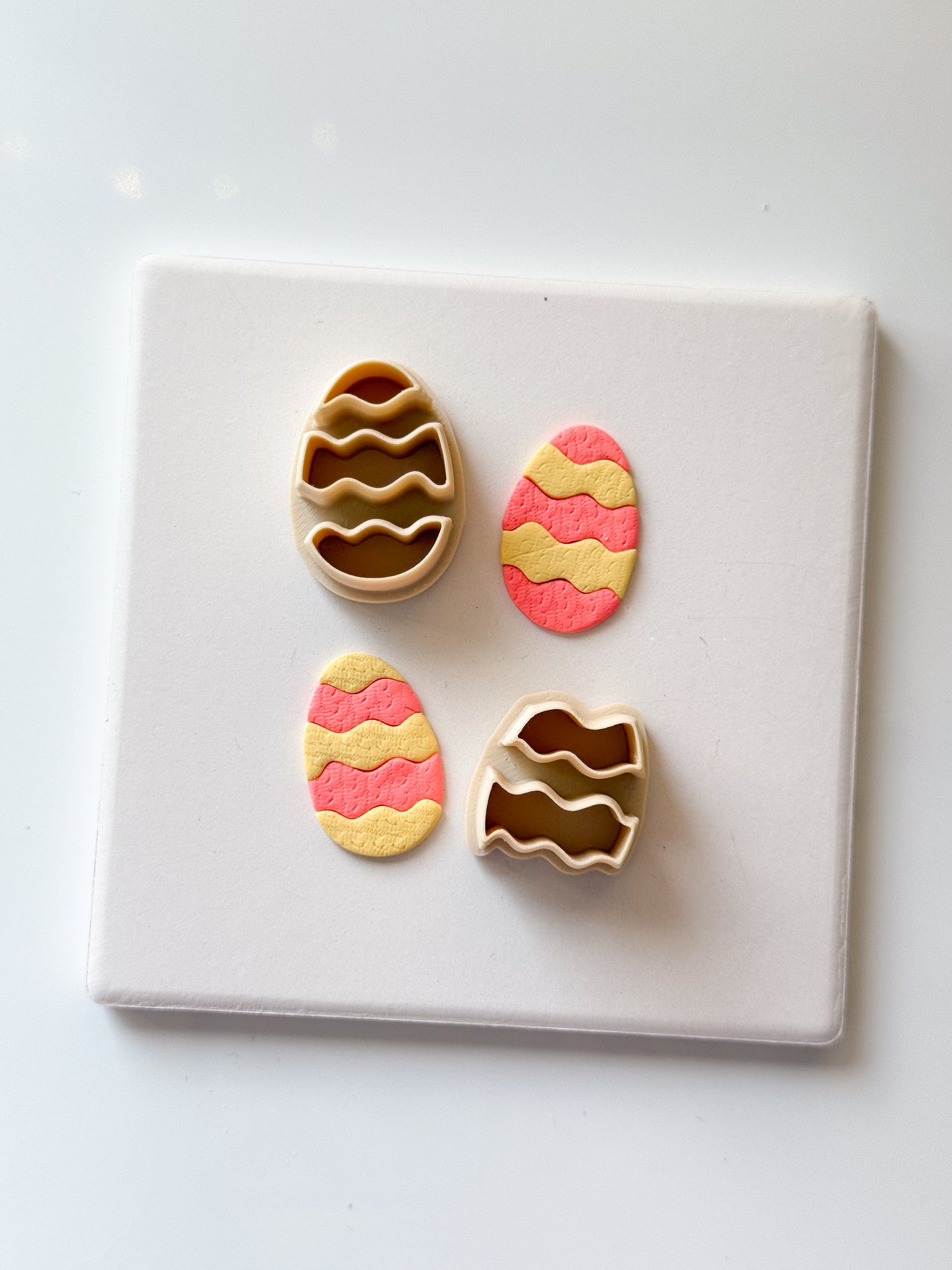 Layered Easter Egg Clay Cutter