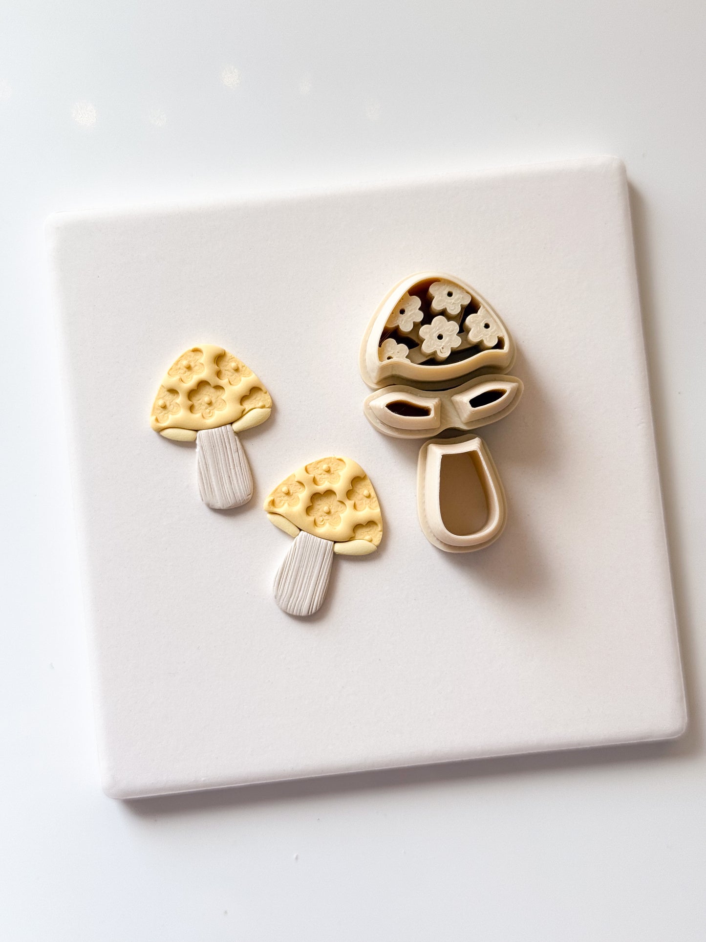 Floral Mushroom Clay Cutter Set