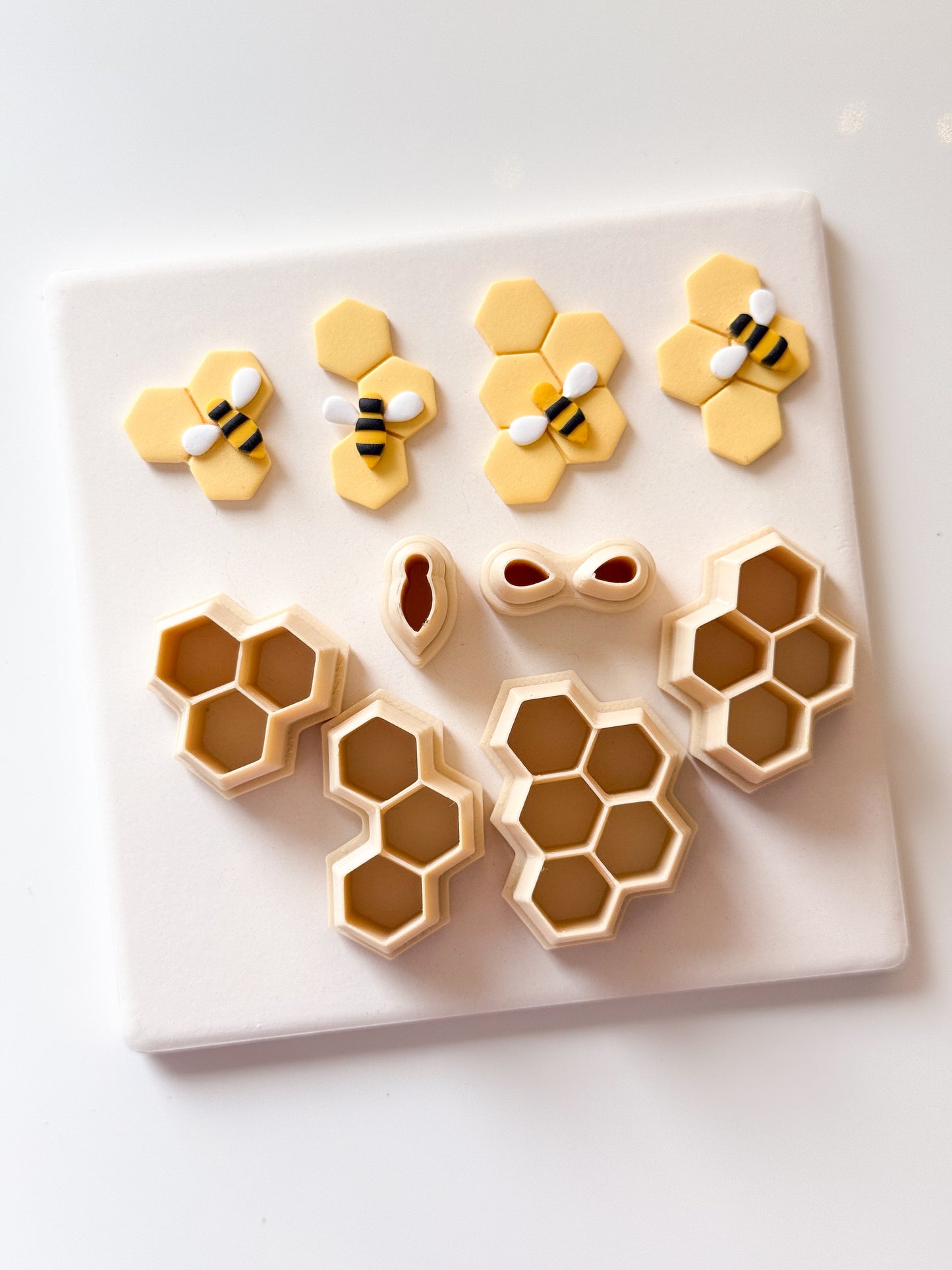 Bee + Honeycomb Clay Cutter Set