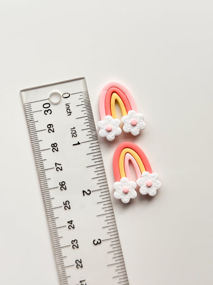 Rainbow Strips Cut Out + Flower Clay Cutter Set
