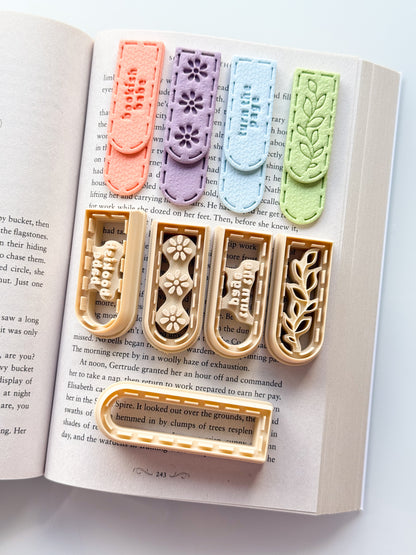 Narrow Stitch Stacked Bookmarks II Clay Cutter