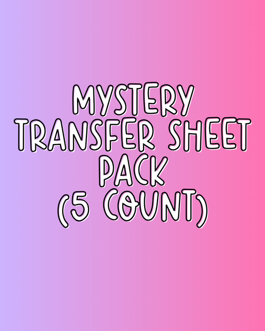Mystery Transfer Sheet Pack (5 Count)
