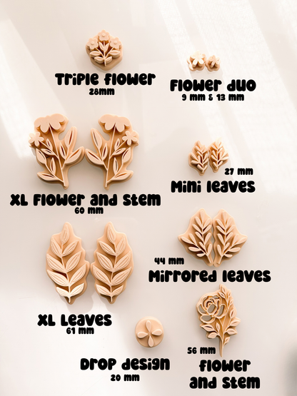Clay Floral Stamps Polymer Clay Air Dry Clay Ceramic Pottery (Copy) (Copy)