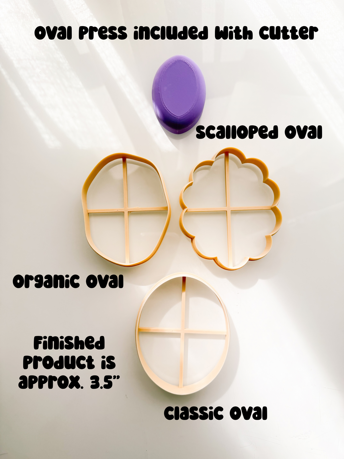Oval Trinket Dish Clay Cutter + Press Polymer Clay Air Dry Clay Ceramic Pottery