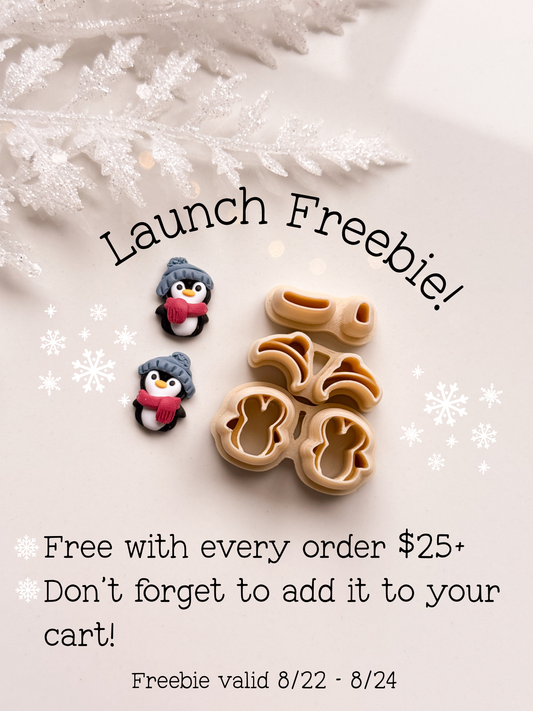 LAUNCH FREEBIE WITH ALL ORDERS $25+