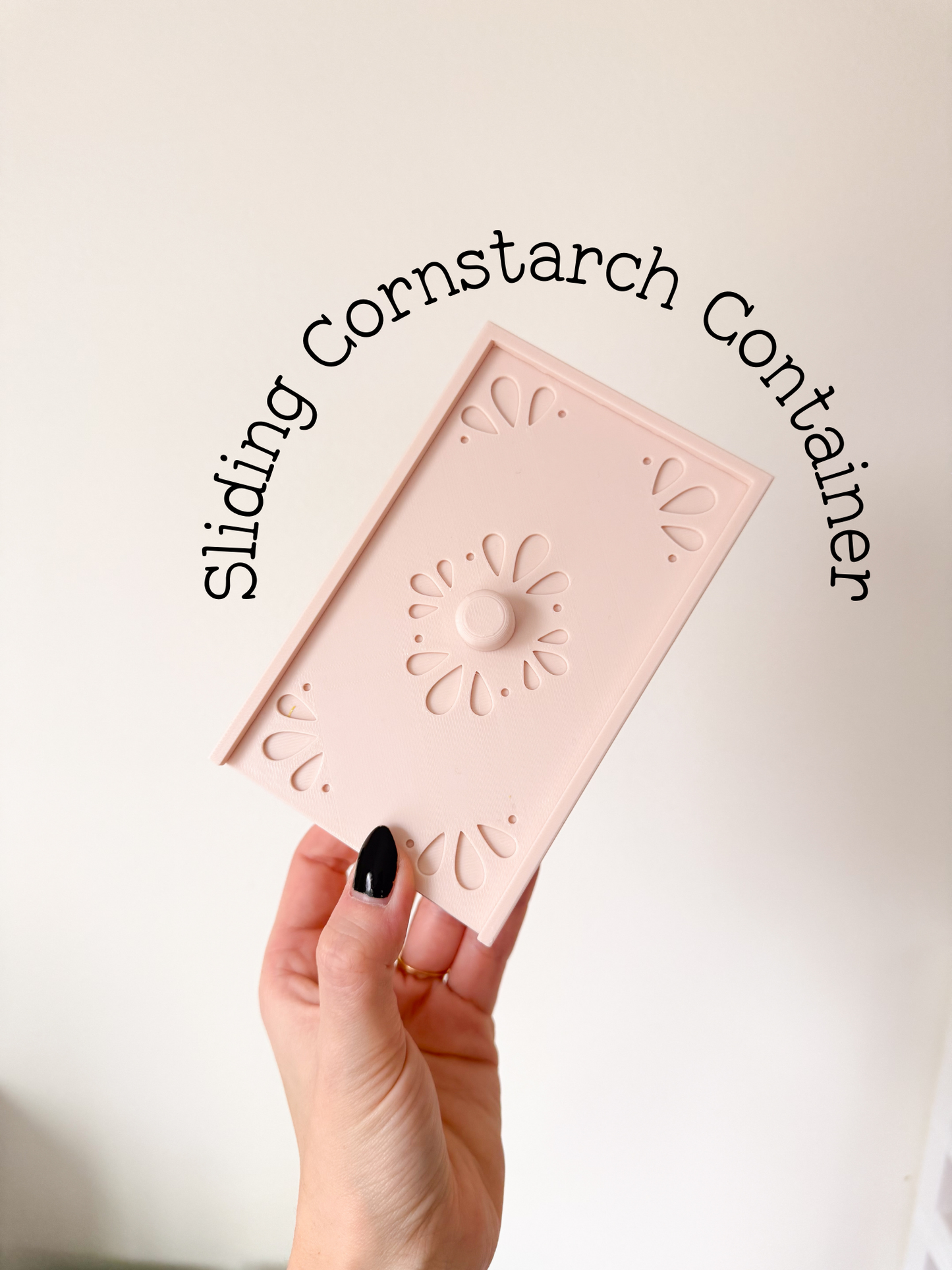 Sliding Cornstarch Container